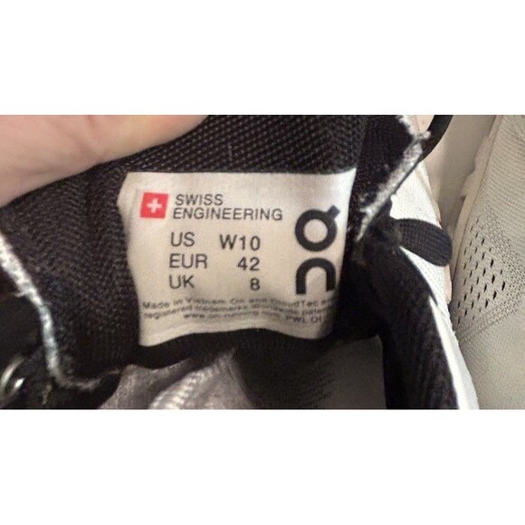 Size 10 - On Cloud X White Black Womens - Picture 9 of 12